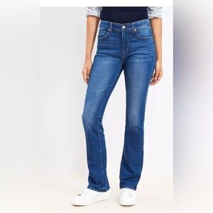 LOFT dark wash slim boot jeans, size 6